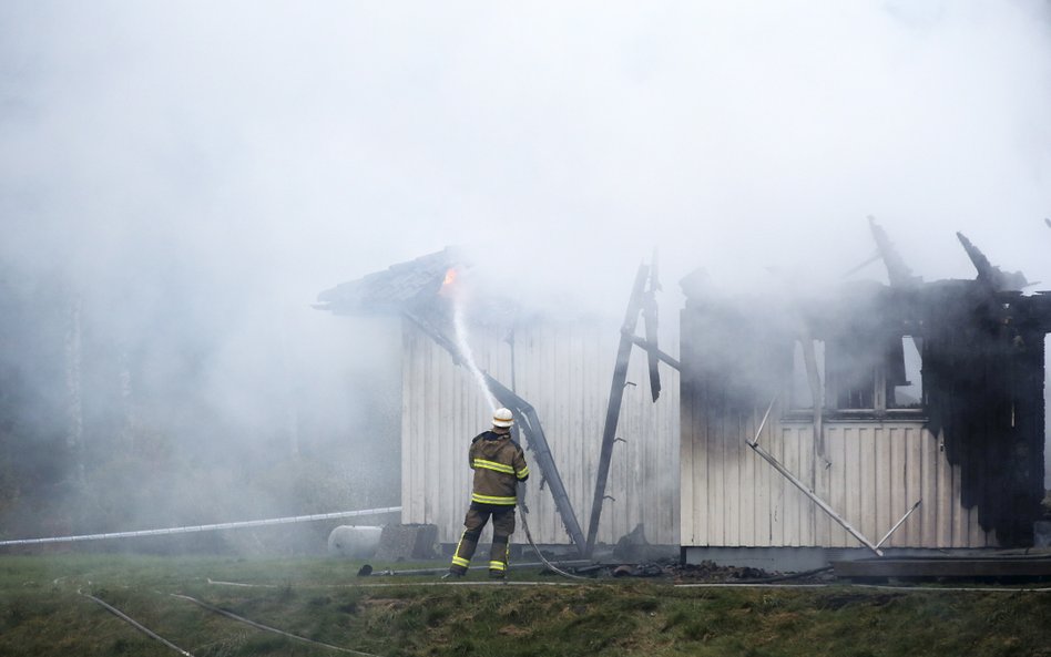 Pożar ośrodka dla uchodźców niedaleko Munkedal