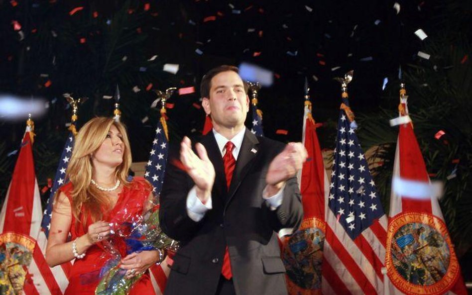 Marco Rubio z żoną
