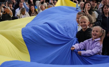 Uroczystość z okazji Dnia Niepodległości Ukrainy, 24 bm. na Placu Zamkowym w Warszawie.