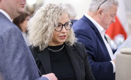 Minister ds. równości Katarzyna Kotula podczas posiedzenia rządu