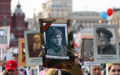 "Nieśmiertelny Pułk" na ulicach Moskwy