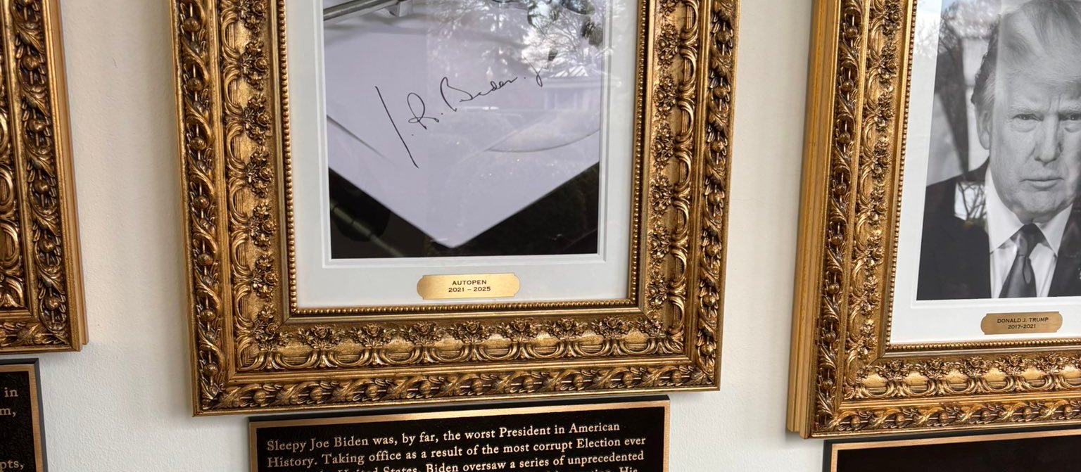 Donald Trump zmienia Biały Dom. Tablice pod portretami uderzają w poprzedników