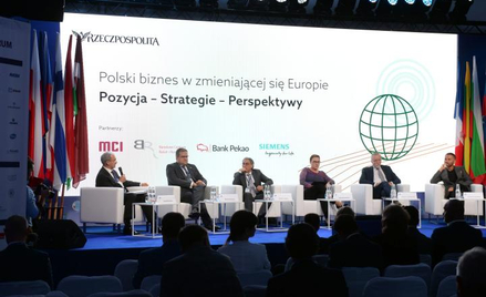 W sesji plenarnej „Polski biznes w zmieniającej się Europie” udział wzięli (od lewej): minister inwe