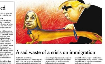 "NYT" przeprasza za przedstawienie Netanjahu jako psa