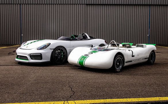 Porsche Boxster Bergspyder i Porsche 909 Bergspyder