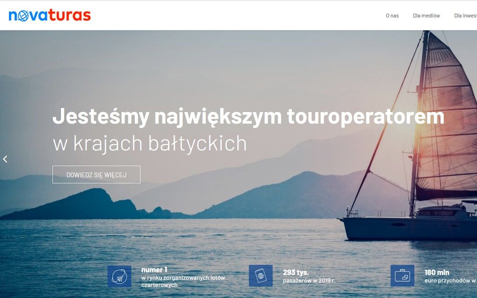 Novaturas – więcej klientów, większe przychody, ale rok zamknięty stratą