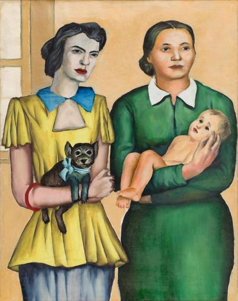 Andrzej Wróblewski, „Dwie mężatki”, 1949, olej na płótnie, Desa Unicum.