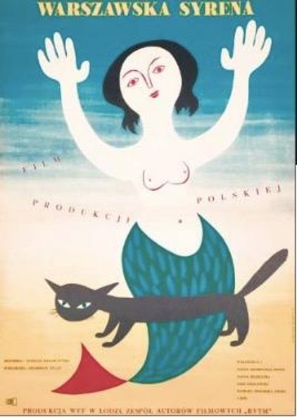 Na 1 tys. zł wyceniono plakat Eryka Lipińskiego do filmu „Warszawska Syrenka”.