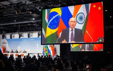 Zdalne wystapienie Putina na XV szczycie państw BRICS, sierpień 2023