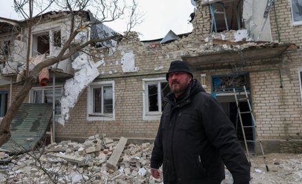 Skutki rosyjskiego ostrzału w Kupiańsku