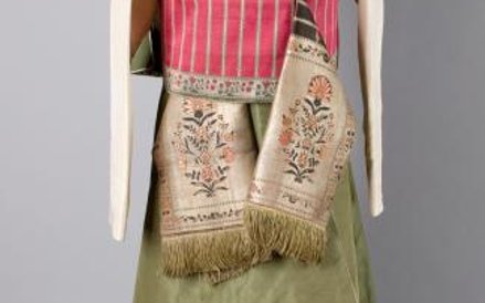 Kontusz jedwabny, lata 60. XVIII wieku