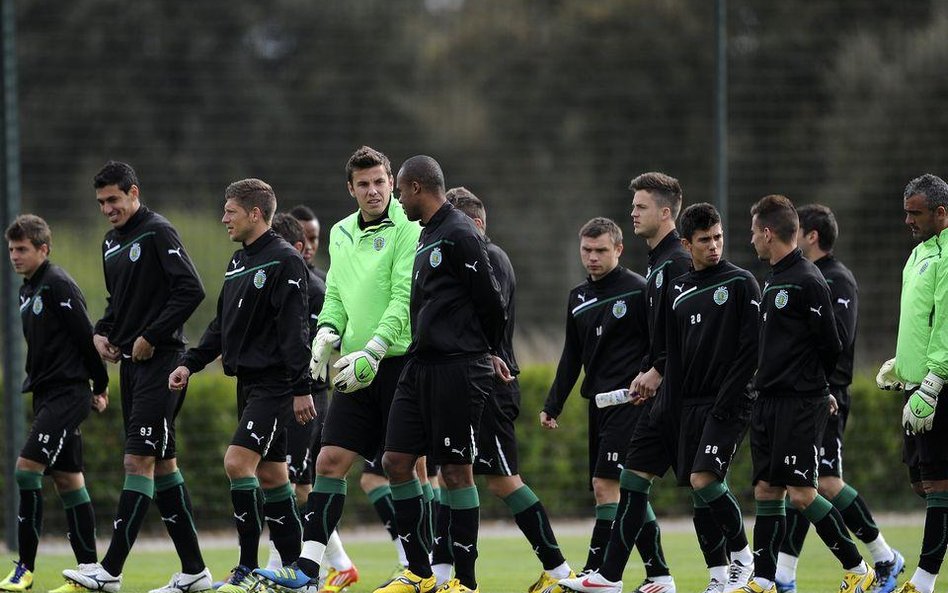Piłkarze Athletic Bilbao podczas treningu