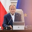 Premier Donald Tusk podczas posiedzenia rządu w Kancelarii Prezesa Rady Ministrów w Warszawie