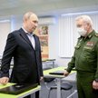 Władimir Putin w czasie wizyty w rosyjskim szpitalu wojskowym