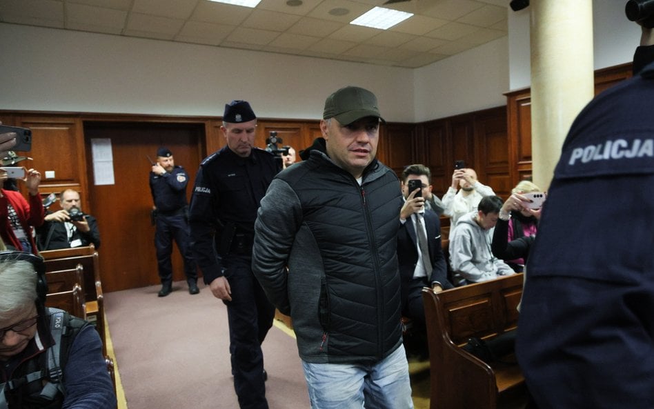 Wołodymyr Żurawlow na sali Sądu Okręgowego w Warszawie,