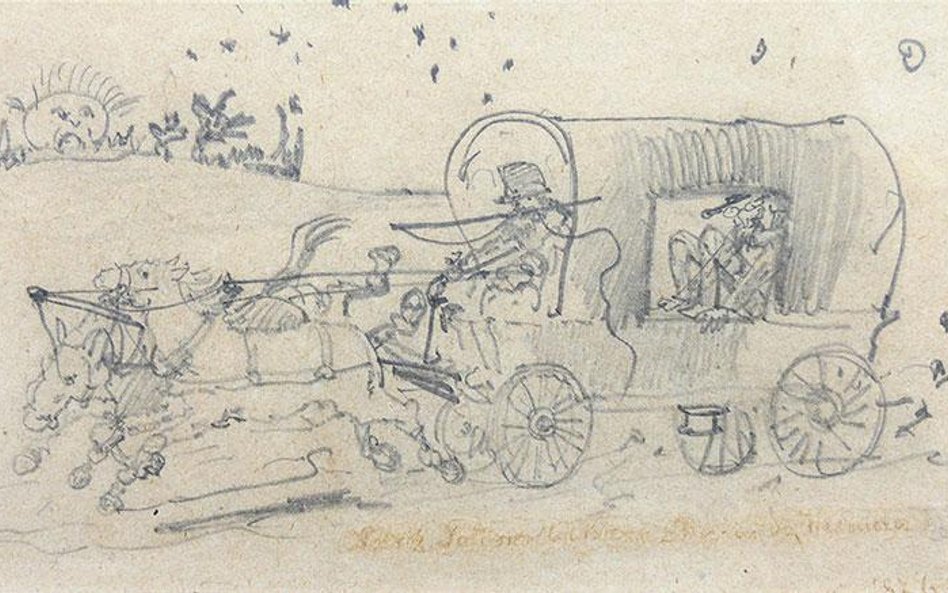 Jan Matejko - Podróż do Wiśnicza, 1876 r.