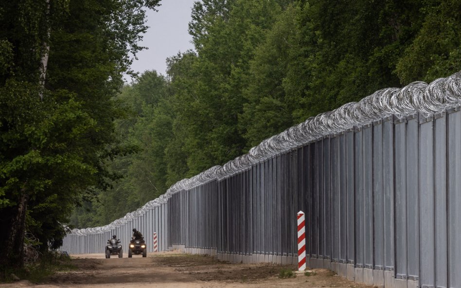 Zapora na granicy polsko-białoruskiej