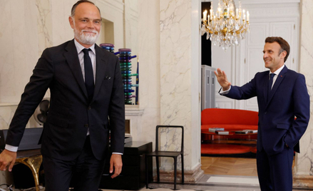 Emmnuel Mcron i  były premier i jeden z kluczowych sojuszników prezydenta Edouard Philippe