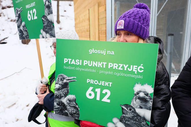 Ptasi Punkt Przyjęć powstał dzięki środkom z budżetu obywatelskiego. Pomysł zgłosili wolontariusze w