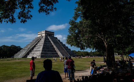Jednym z najefektowniejszych zabytków Majów jest piramida Chichen Itza na Jukatanie w Meksyku