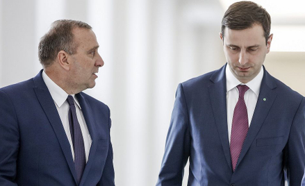 Przewodniczący PO Grzegorz Schetyna i prezes PSL Władysław Kosiniak-Kamysz
