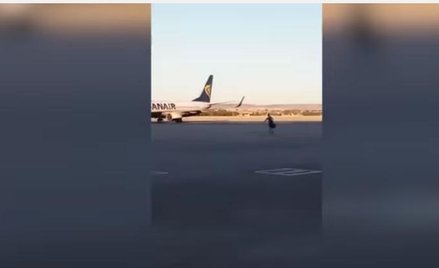 Hiszpania: Pasażer gonił samolot Ryanair po płycie lotniska w Madrycie