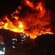 Ogień na składowisku opon w Rykach pojawił się w czwartek o 23.30