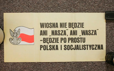 Propagandowy plakat z czasów PRL