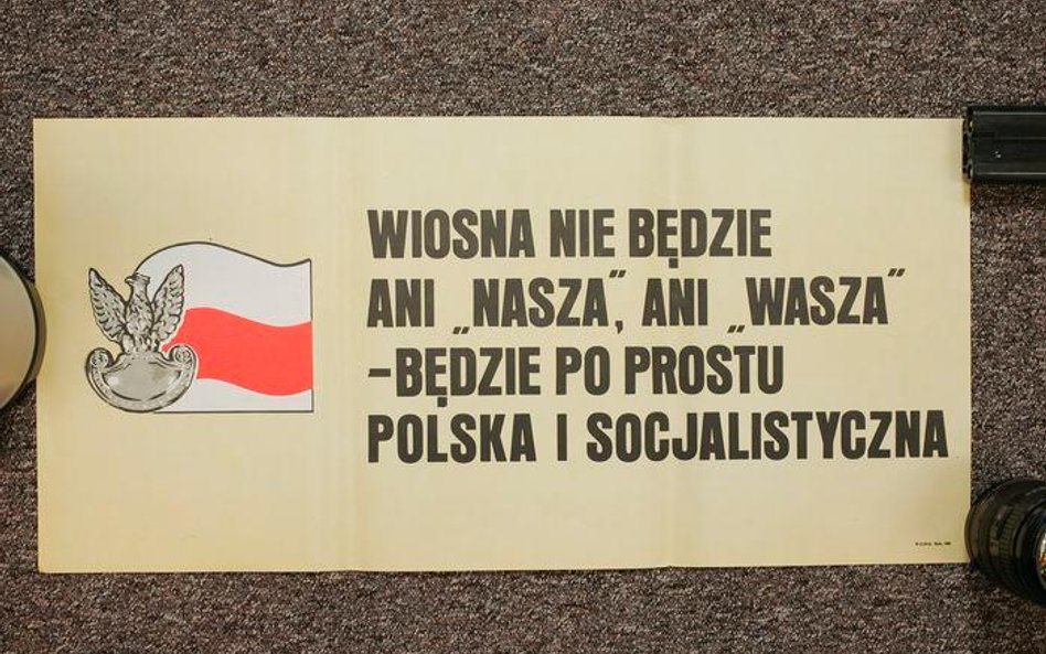 Propagandowy plakat z czasów PRL