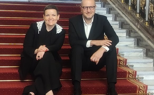 Ministra Marta Cienkowska i dyrektor Boris Kudlička