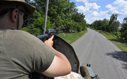 Ukraińskie wojsko na linii frontu