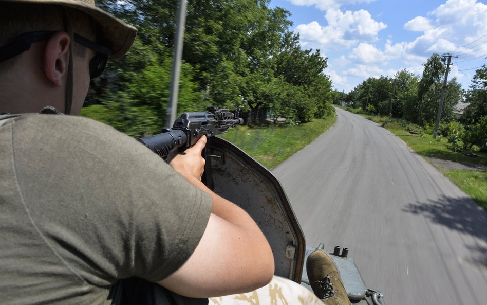 Ukraińskie wojsko na linii frontu