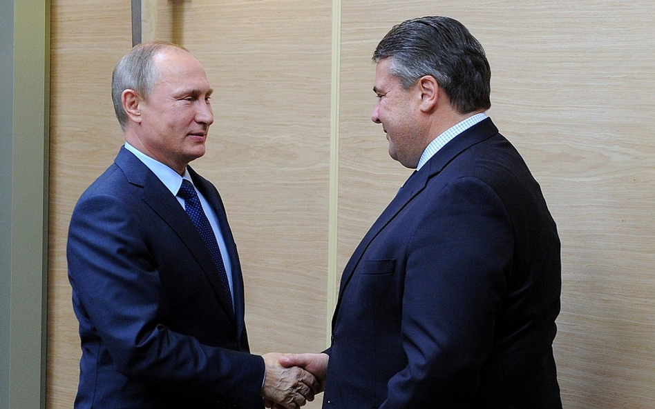 Władimir Putin i Sigmar Gabriel