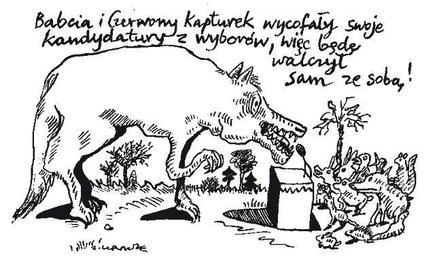 Komentarz rysunkowy. Babcia i Czerwony Kapturek