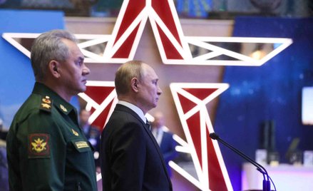 Minister obrony Rosji Siergiej Szojgu i prezydent Władimir Putin