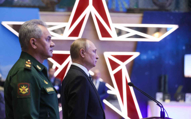 Minister obrony Rosji Siergiej Szojgu i prezydent Władimir Putin