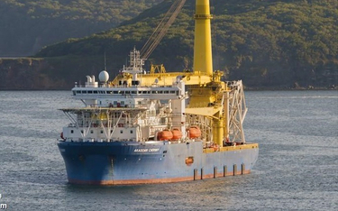 Statek widmo czyli układacz rur Gazpromu