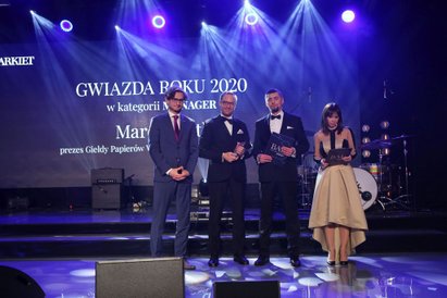 Drugą, ale równorzędną nagrodę GWIAZDA ROKU 2020 w kategorii "Manager" otrzymuje Marek Dietl, prezes