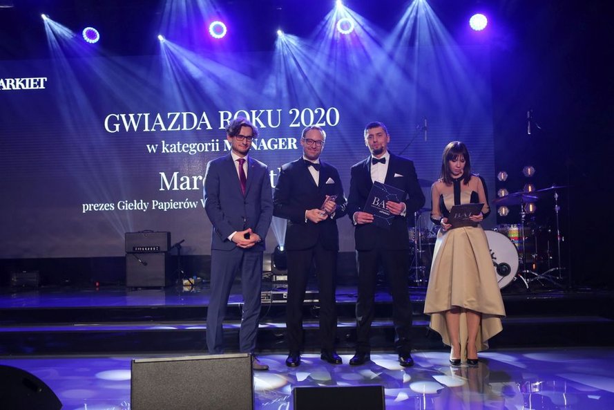 Drugą, ale równorzędną nagrodę GWIAZDA ROKU 2020 w kategorii "Manager" otrzymuje Marek Dietl, prezes