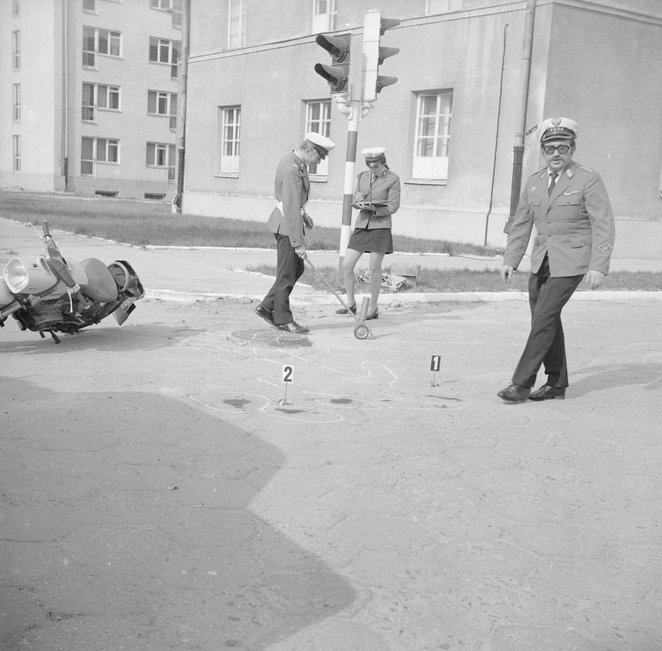 Milicja obywatelska prowadzi śledztwo na miejscu wypadku. Takie zdarzenia nie są udziałem tylko nasz