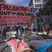 Amerykanie krytycznie patrzą na współpracę Palantiru z ICE. Na zdjęciu demonstracja przed siedzibą f