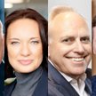 Szefowie telekomów: Andrzej Abramczuk (Cyfrowy Polsat), Liudmila Climoc (Orange Polska), Ken Campbel