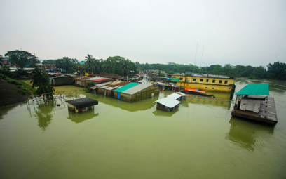 Zalane tereny w prowincji Srihotto w Bangladeszu