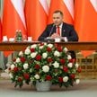 Prezydent Karol Nawrocki i premier Donald Tusk podczas Rady Gabinetowej
