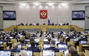 Sala posiedzeń rosyjskiej Dumy Państwowej
