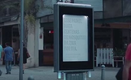 Billboard do walki z wirusem Zika