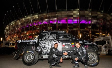 Benediktas Vanagas (z prawej) i jego pilot Sebastian Rozwadowski. Fot. Jurga Anusauskiene