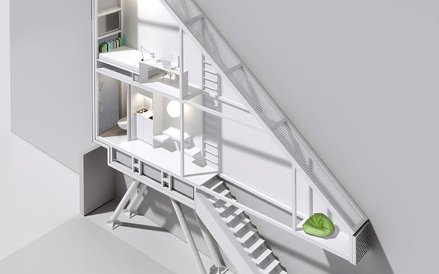 Przekrój przez Dom Kereta