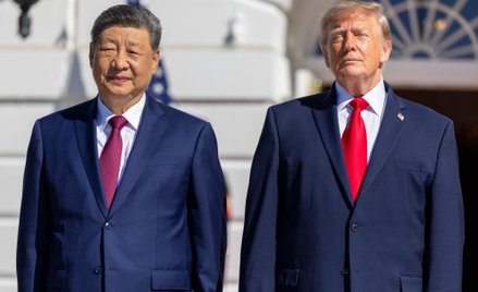 Prezydent USA Donald Trump bardzo kurtuazyjnie przyjął chińskiego przywódcę Xi Jinpinga w Waszyngton