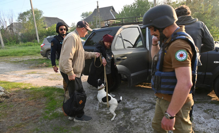 Ewakuacja mieszkańców obwodu charkowskiego